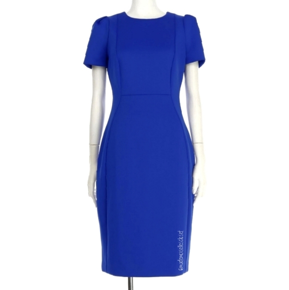 Calvin Klein Dresses & Skirts - CK Blue Tulip Sleeve Dress 〰️Christmas Special〰️🎄🎁